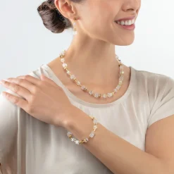 GeoCUBE® Iconic Nature bracelet gold white
