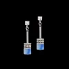 GeoCUBE® Iconic Nature Chain earrings blue