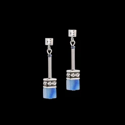 GeoCUBE® Iconic Nature Chain earrings blue
