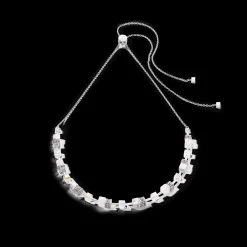 GeoCUBE® Iconic Nature Chain necklace white