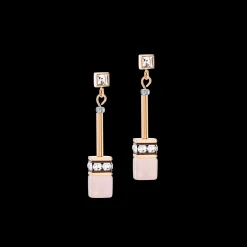 GeoCUBE® Iconic Nature Chain earrings rose
