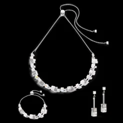 GeoCUBE® Iconic Nature Chain necklace white