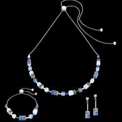 GeoCUBE® Iconic Nature Chain necklace blue