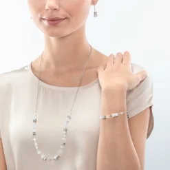 GeoCUBE® Iconic Nature Chain bracelet white