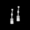 GeoCUBE® Iconic Nature earrings silver-white