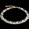 GeoCUBE® Iconic Nature necklace brown-white