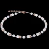 GeoCUBE® Iconic Nature necklace rosegold white