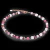 GeoCUBE® Iconic Nature necklace pink white