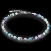 GeoCUBE® Iconic necklace aqua-lilac