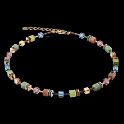 GeoCUBE® Iconic necklace Forest bicolor