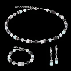 GeoCUBE® Iconic necklace Ice Serenity silver