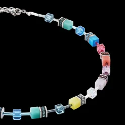 GeoCUBE® Iconic necklace Magic silver