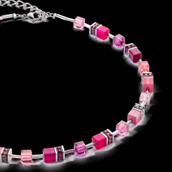 GeoCUBE® Iconic necklace Viva Magenta
