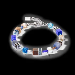 GeoCUBE® Iconic Precious bracelet blue-brown
