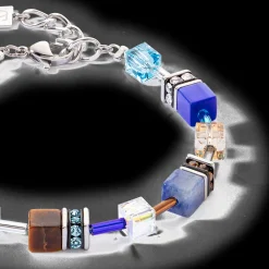 GeoCUBE® Iconic Precious bracelet blue-brown