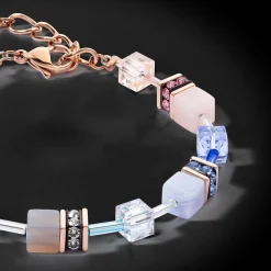 GeoCUBE® Iconic Precious bracelet light blue-beige