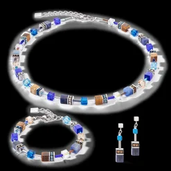 GeoCUBE® Iconic Precious bracelet blue-brown
