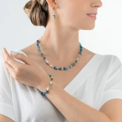 GeoCUBE® Iconic Precious bracelet green-turquoise