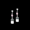 GeoCUBE® Iconic Precious earrings pink-lilac