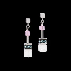 GeoCUBE® Iconic Precious earrings pink-lilac
