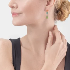 GeoCUBE® Iconic Precious earrings green