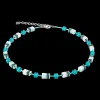 GeoCUBE® Iconic Precious necklace silver-green