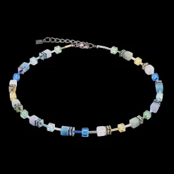 GeoCUBE® Iconic Precious necklace aqua-green
