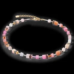GeoCUBE® Iconic Precious necklace rose-orange