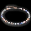 GeoCUBE® Iconic Precious necklace light blue-beige