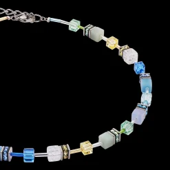 GeoCUBE® Iconic Precious necklace aqua-green