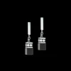 GeoCUBE® Iconic Precious Onyx earrings onyx crystal-black