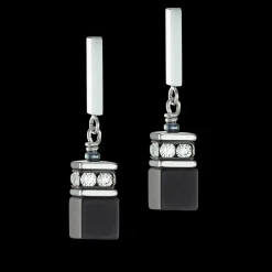 GeoCUBE® Iconic Precious Onyx earrings onyx crystal-black