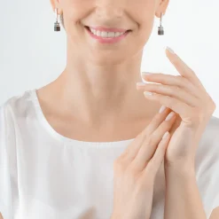 GeoCUBE® Iconic Precious Onyx earrings onyx crystal-black