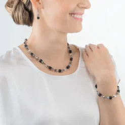 GeoCUBE® Iconic Precious Onyx bracelet crystal-black
