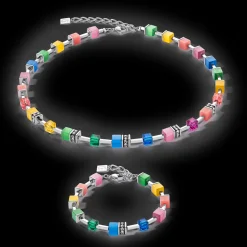 GeoCUBE® Iconic Pure Necklace Rainbow
