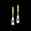 GeoCUBE® Mini Fusion Pearls Earrings gold-rose