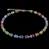 GeoCUBE® Necklace classic polaris & rhinestone multicolour