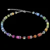 GeoCUBE® necklace multicolour rainbow
