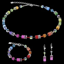 GeoCUBE® necklace multicolour rainbow