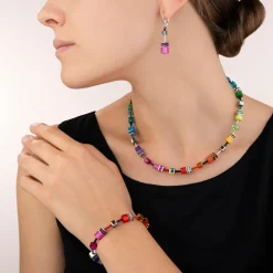 GeoCUBE® necklace multicolour rainbow