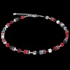 GeoCUBE® Necklace red-haematite