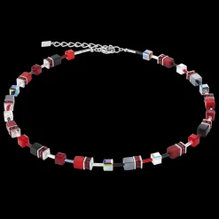 GeoCUBE® Necklace red-haematite