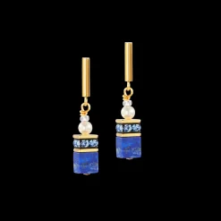 GeoCUBE® Precious Fusion Pearls earrings blue