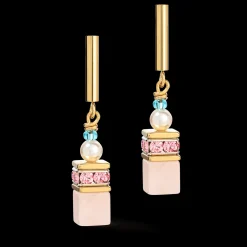 GeoCUBE® Precious Fusion Pearls earrings multicolour pastel