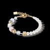 GeoCUBE® Precious Fusion Pearls bracelet multicolour pastel