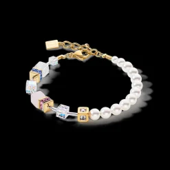 GeoCUBE® Precious Fusion Pearls bracelet multicolour pastel