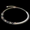 GeoCUBE® Precious Fusion Pearls necklace black-gold