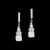 GeoCUBE® Precious Fusion Pearls earrings white