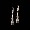 GeoCUBE® Precious statement earrings gold-black