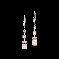 GeoCUBE® Precious Statement earrings silver-pastel